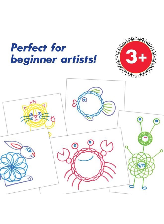 Spirograph Jr. — Jumbo Sized Gears Classic Retro Toy For Spiral Drawing Art Design Toy Kit for Smaller Hands — For Kids Ages 3 and Up - Image 4