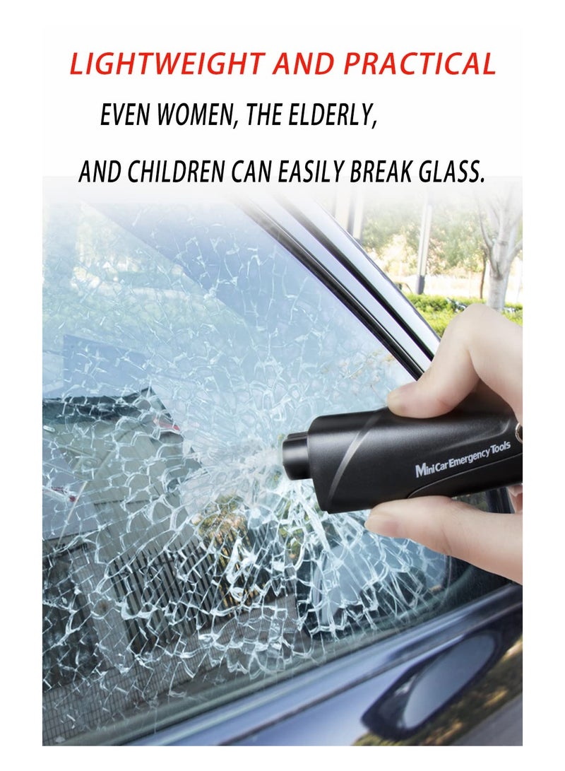 أداة الهروب الطارئة للسيارة 2-pack: كسر نافذة على شكل سلسلة مفاتيح وقاطع حزام الأمان للهروب السريع في حالات الطوارئ - معدات أمان أساسية لكل مركبة. - Image 3