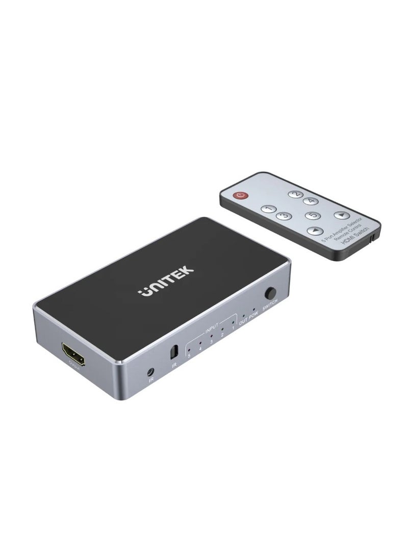 UNITEK - HDMI Switch 4K 5 In 1 Out - Image 1
