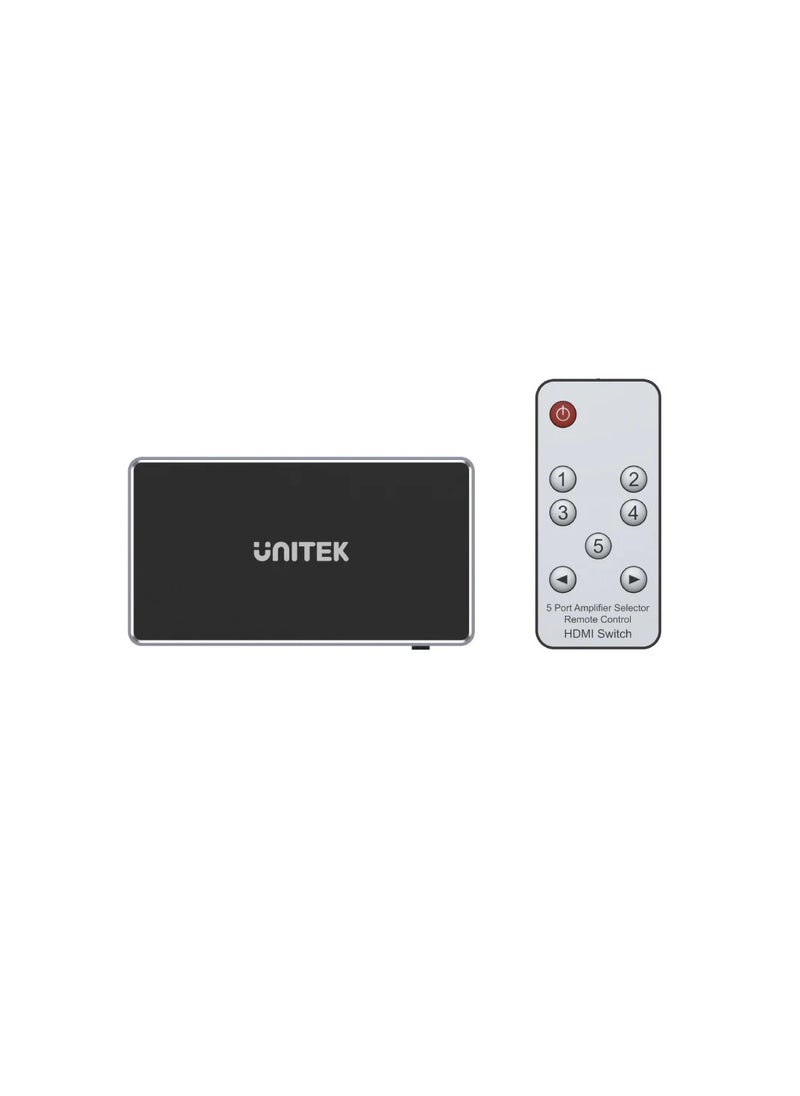 UNITEK - HDMI Switch 4K 5 In 1 Out - Image 1