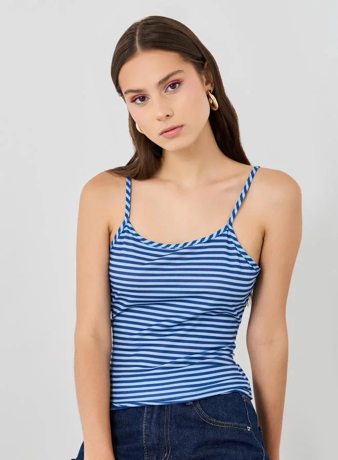 Take Two Take Two Striped Strappy Top