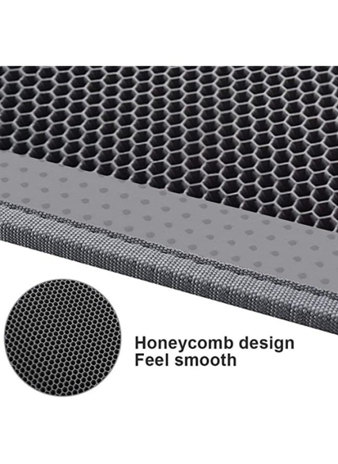 EVA Cat Litter Pad, With Filter Pore Control Sand For Easy Cleaning, Cat litter pad Pet Sand Control Pad Double-Layer Foldable, Can Be Placed Under The Litter Box