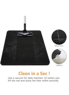 Generic EVA Cat Litter Pad, With Filter Pore Control Sand For Easy Cleaning, Cat litter pad Pet Sand Control Pad Double-Layer Foldable, Can Be Placed Under The Litter Box  - Image 5