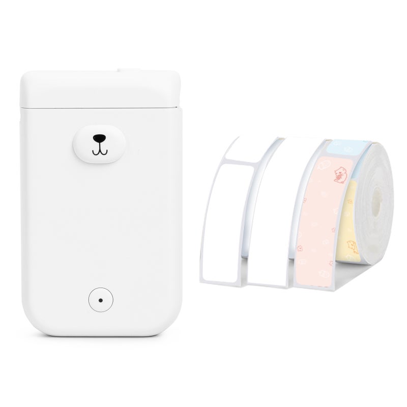 AIMO D30S Label Maker Machine Mini Pocket Thermal Label Printer All in One BT Connect Smart Recognize Adhesive Tag DIY Date Journal Study Sticker Labeling Machine with 3pcs Thermal Label Rolls - Image 1