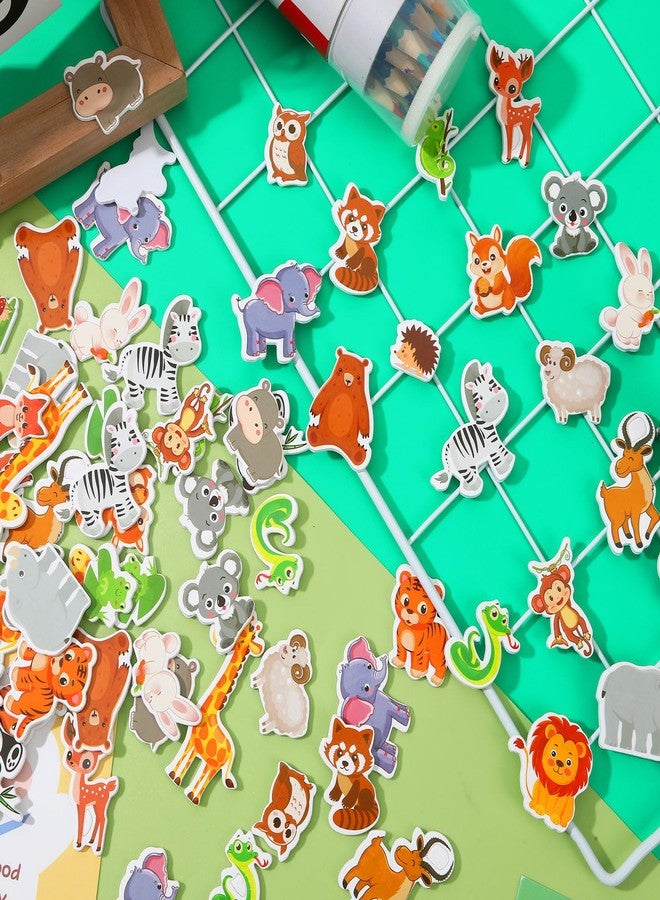 JULBEAR 300 Pieces Animals Foam Stickers Bulk Self-Adhesive Cartoon Forest Animals Reward Stickers for Arts Crafts Animals Forest Theme Party Favors Decoration Home Classroom Teaching DIY Supplies - Image 3