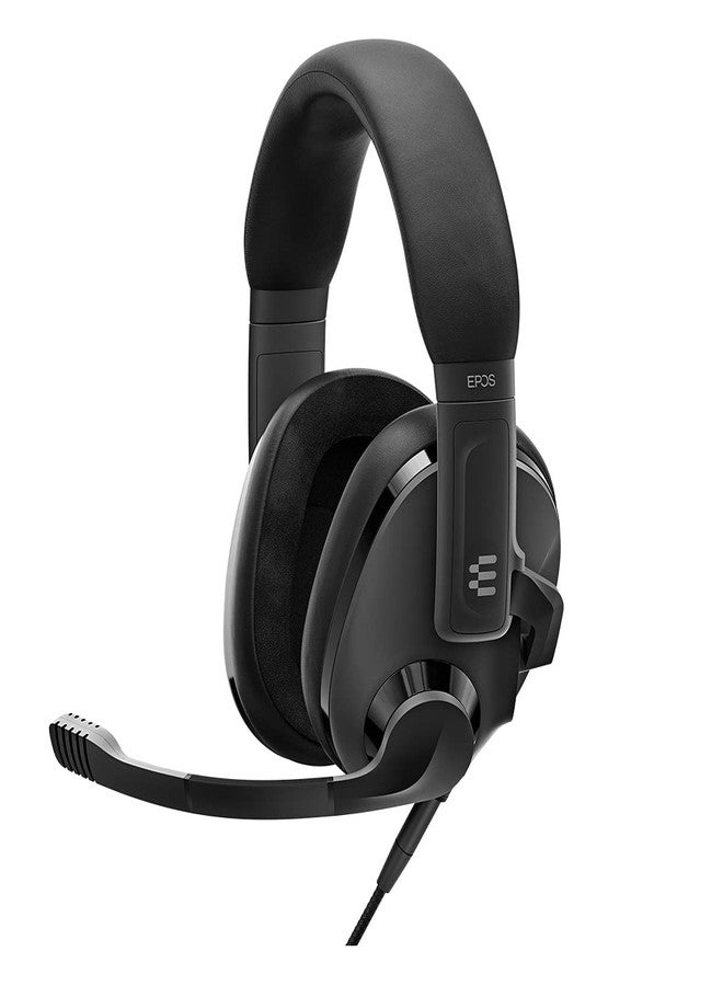 EPOS H3 Closed Acoustic Gaming Headset with Noise-Cancelling Microphone - Plug & Play Audio - Around The Ear - Adjustable, Ergonomic - for PC, Mac, PS4, PS5, Switch, Xbox - Onyx Black - Image 1