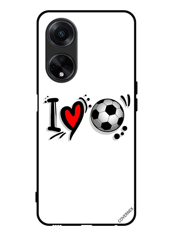 Covernex Protective Case Cover For Oppo A1 5G I Love Football - Image 1