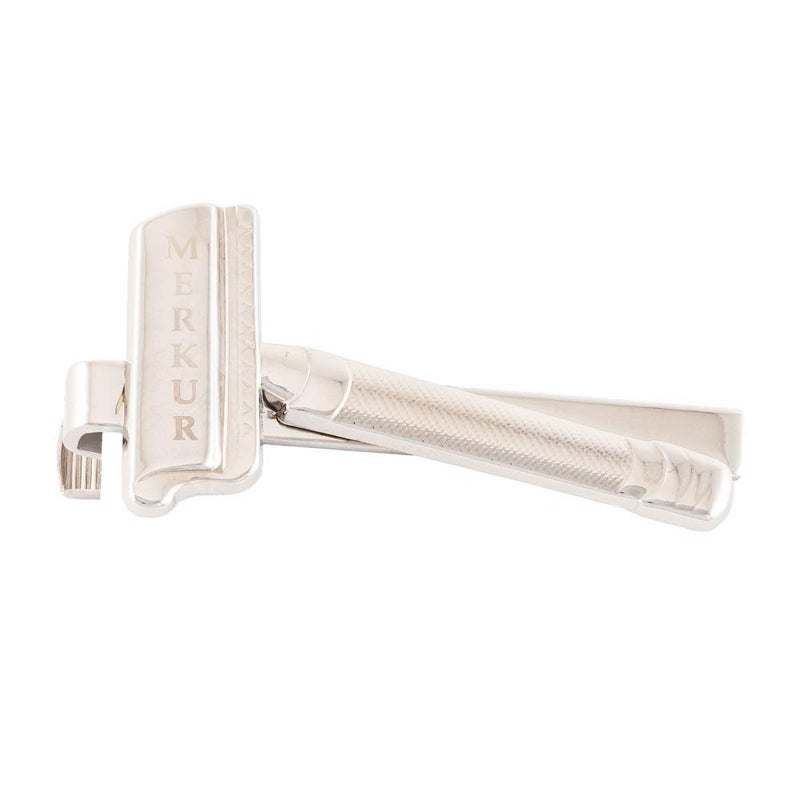 DOVO Shave Ready DOVO Tie Clip for Safety Razor nickelplated