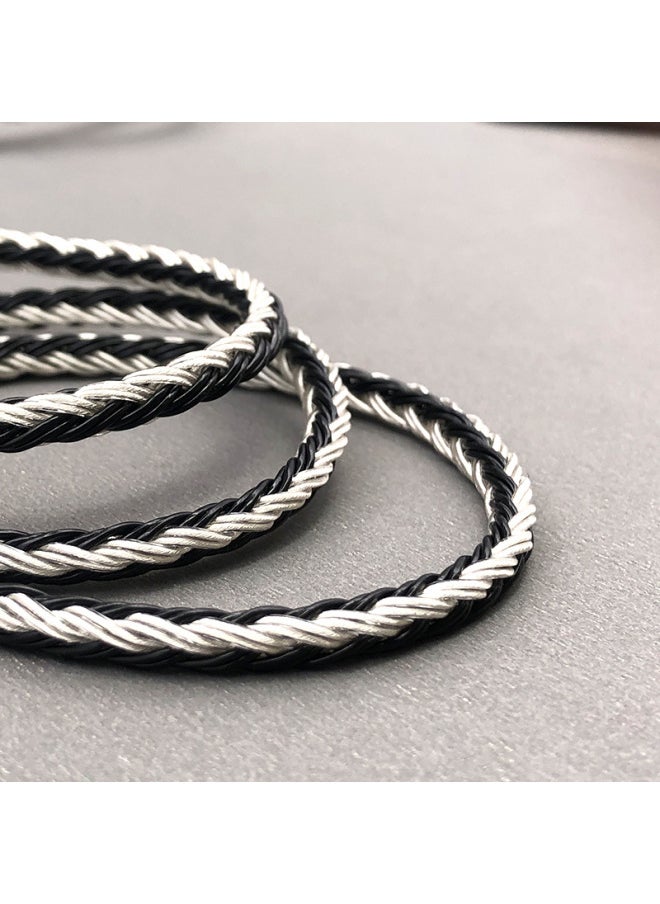 ماركة غير محددة سماعة أذن مطلية بالفضة ذات 16 حبلا ترقية Mmcx/2pin 0.78/0.75/ie400/a2dc/2.5/4.4-اللون: Type-c 31993 Plug + 20 Yuan-Length: Senhai Ie40.50 Series Pins  - Image 4