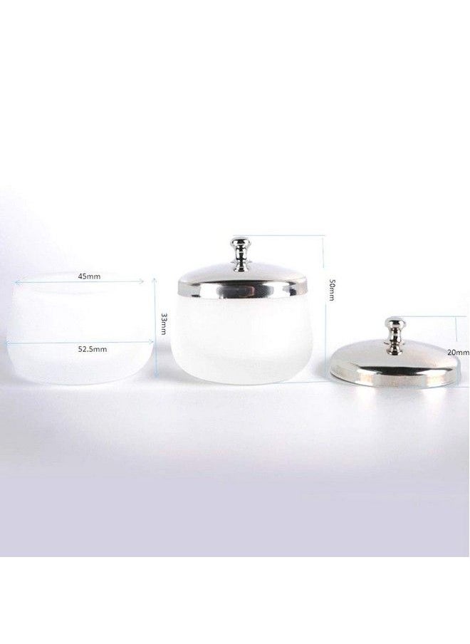 glasstore Frosted Glass Dappen Dish Cup Acrylic Liquid Powder Container Nail Art Tools With Lid Nail Crystal Bowl Holder  - Image 5