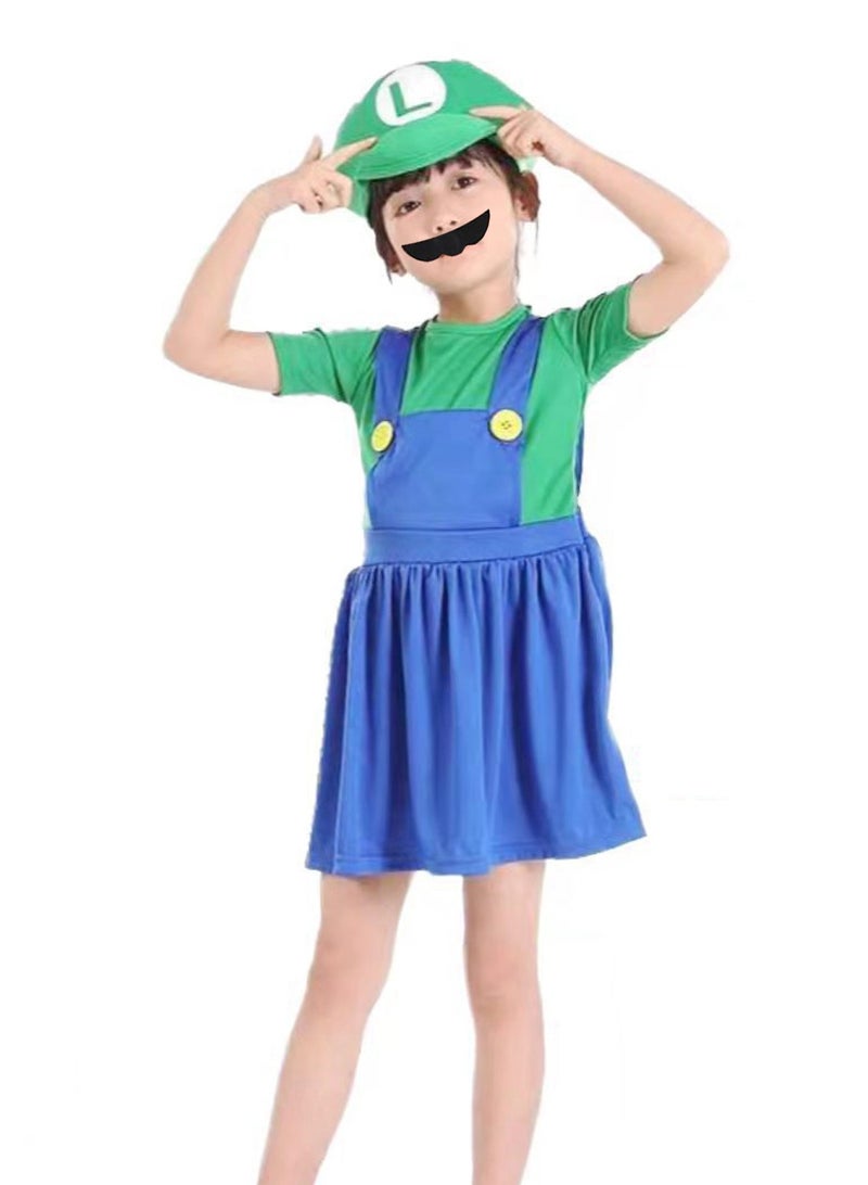 Little Boys Super Role Play Jumpsuit with Hat and Beard Children's Holiday Party Costume Dress up Costume Dress Cosplay - Image 1