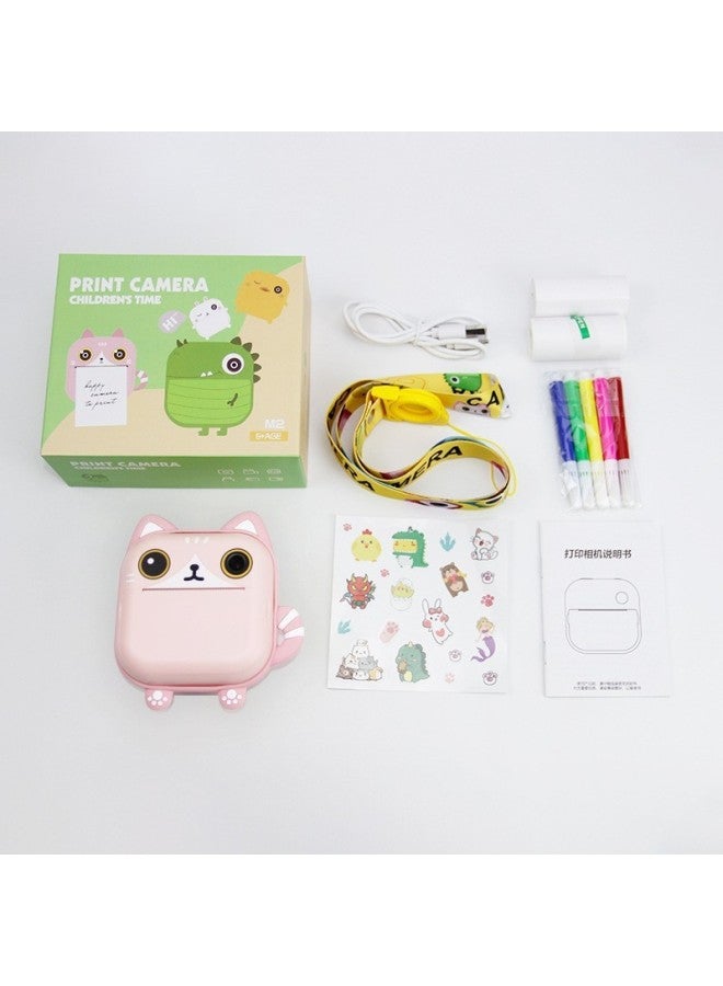 نيوترل كاميرا أطفال عالية الدقة مطبوعة برسوم كارتونية - كاميرا بولارويد صغيرة هدية للأطفال - دعم الجيل الجديد - Image 1