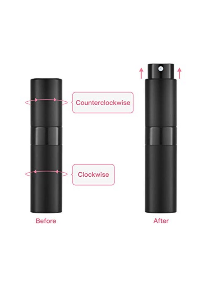 Tekson 5PCS 8ml Travel Perfume Atomizer Refillable, Mini Cologne Spray Bottle Empty, Small Aftershave Sprayer for Liquid Dispenser (Five Colors) - Image 4