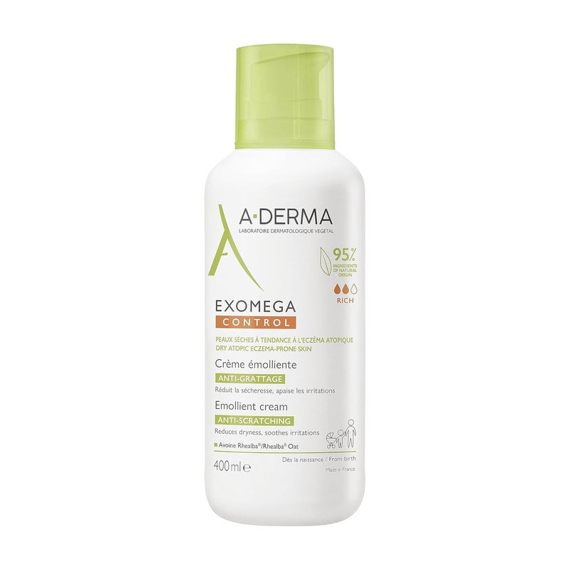 A-DERMA Aderma Exomega Emollient Cream 400ml  - Image 1