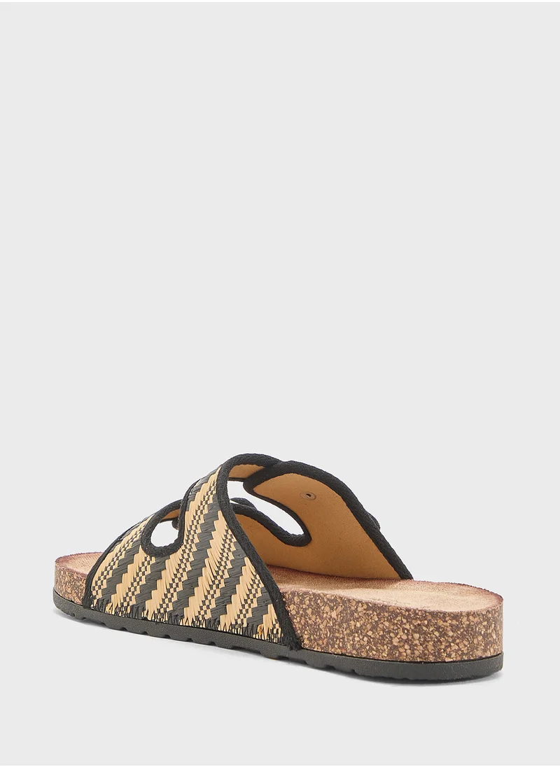 Pink Step Ladies Casual Flat Sandal