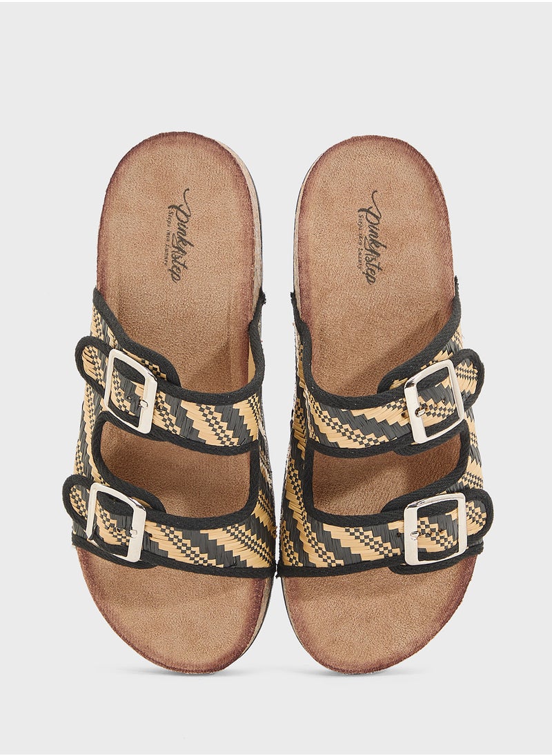 Pink Step Ladies Casual Flat Sandal  - Image 4