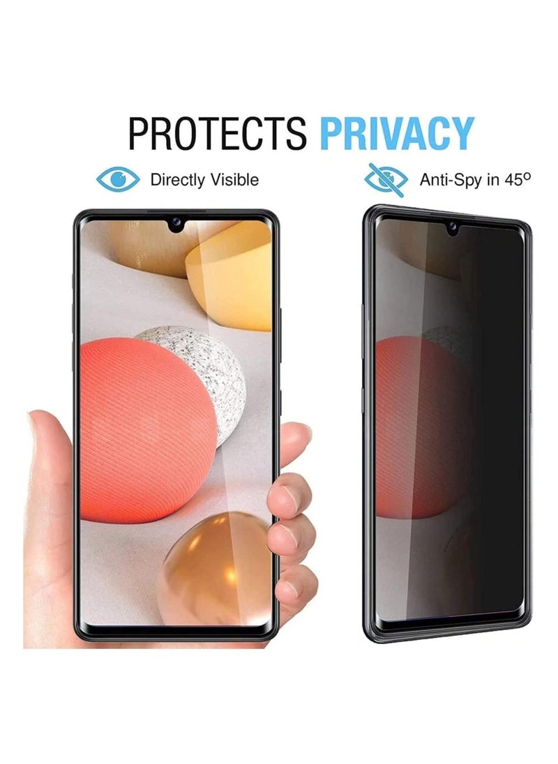 Raxoom Samsung Galaxy A13 4G Privacy Glass Screen Protector Anti-Spy Tempered Glass Film 9H Hardness Scratch Resistant Bubble Free Glass Screen Protector - Image 2