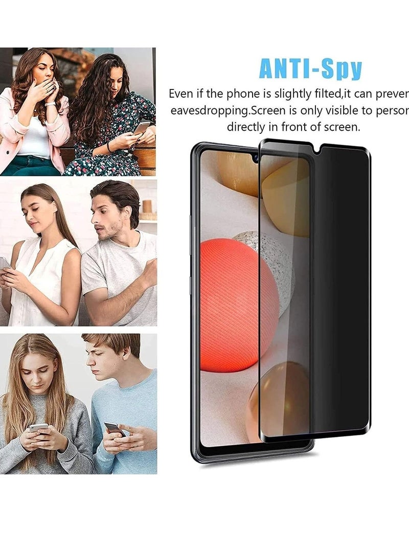 Raxoom Samsung Galaxy A13 4G Privacy Glass Screen Protector Anti-Spy Tempered Glass Film 9H Hardness Scratch Resistant Bubble Free Glass Screen Protector - Image 3