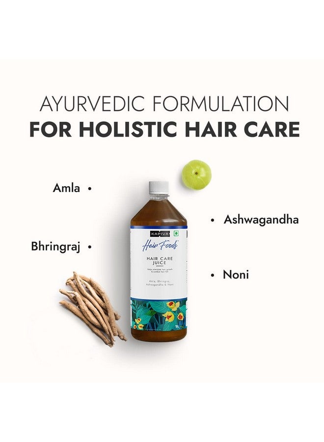 Kapiva Hair Care Juice (2L) | For Hair Growth & Hair Fall Control | 100% Ayurvedic Hair Care with Amla, Noni, Bhringraj and Ashwagandha - Super Saver Pack of 2 - Image 3