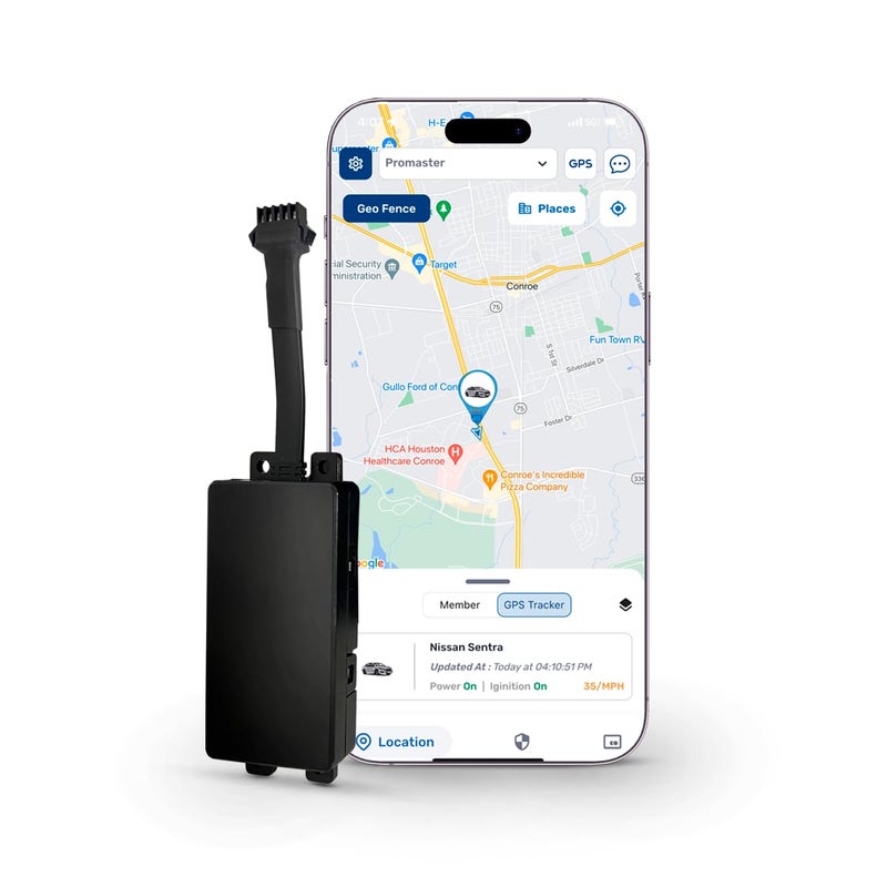 AutoSky جهاز تتبع GPS - جهاز تتبع المركبات AutoSky - جهاز تتبع الأصول - مجموعة توصيل سلكية متضمنة - لا حاجة لإعادة الشحن - 4G LTE - تتبع الموقع في الوقت الحقيقي - Image 1