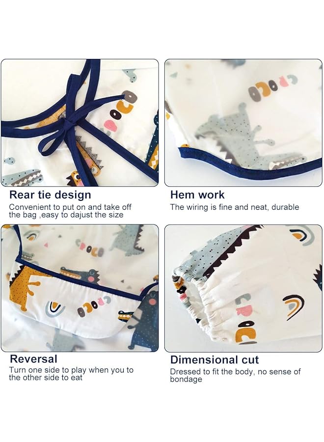 KASTWAVE Baby Waterproof Long Sleeve Bib (6 36 Months) Pack Of 3 - Image 5