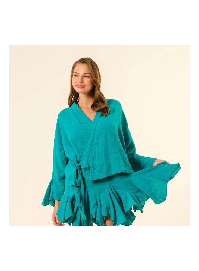 Proti Muslin Blouse - Green