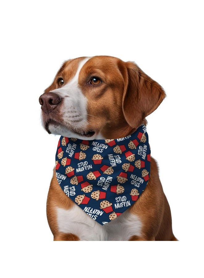 W Brings Stud Muffin Bandana For Dogs | This Stunning Gorgeous Design Dog Bandana Scarf Is Perfect Styling Accessory For Dogs Large, Medium & Small. One Size Fits All. - Image 5