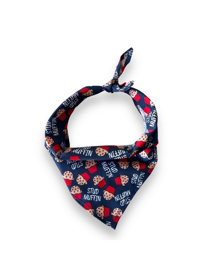 W Brings Stud Muffin Bandana For Dogs | This Stunning Gorgeous Design Dog Bandana Scarf Is Perfect Styling Accessory For Dogs Large, Medium & Small. One Size Fits All. - Image 2