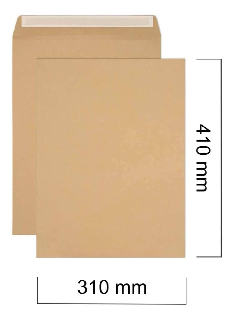 A3 Brown Envelopes, 410 x 310 mm, Self Sealing Mailing Envelope for Posting mailing Home Office and Ecommerce, pack of 50