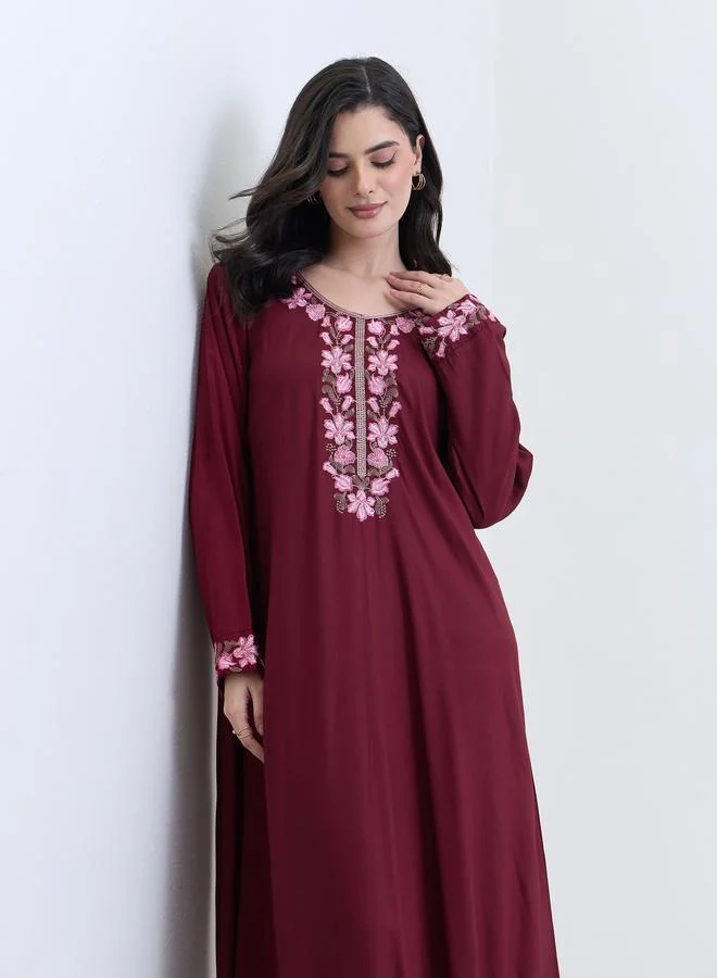 أميرة جلابية مطرزة قصة واسعة