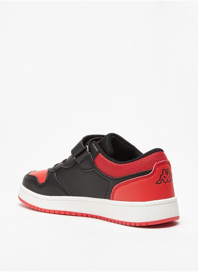 Kappa Boys' Colourblock Lace Detail Sports Shoes with Hook and Loop Closure  - Image 2
