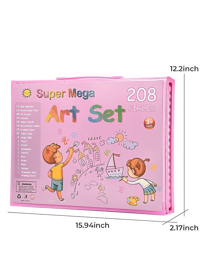 208 Color Art Set for Kids - Image 2