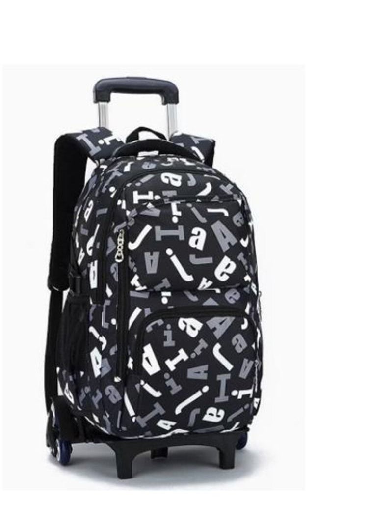 Generic Trolley School Bag Student Schoolbag Fashion Large Capacity Six Wheels Backpack  - Image 1