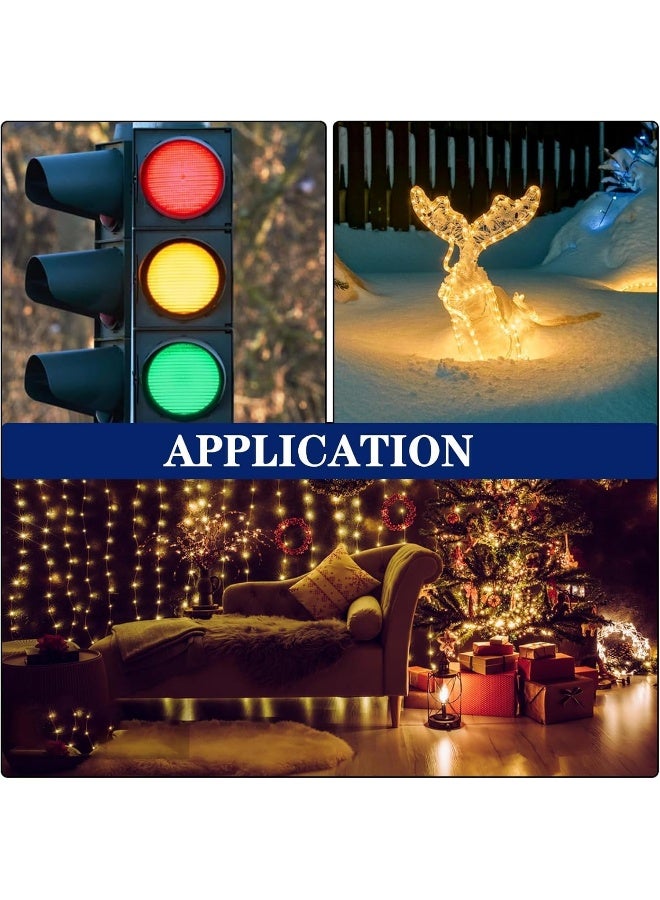 melfi 100pcs 5mm LED Diode Lights – WL 520–525nm, IV 5000–6000 MCD, VF 3.2–3.4V – Bright LEDs for Science Experiments, DIY Projects, Indicators & Decorations (MULTICOLOUR) - Image 5