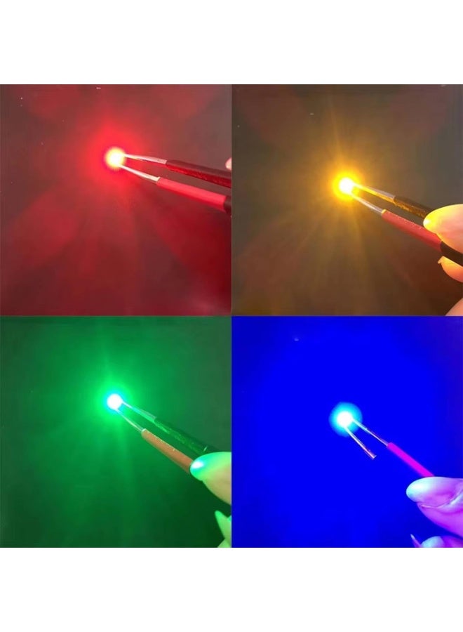 melfi 100pcs 5mm LED Diode Lights – WL 520–525nm, IV 5000–6000 MCD, VF 3.2–3.4V – Bright LEDs for Science Experiments, DIY Projects, Indicators & Decorations (MULTICOLOUR) - Image 4