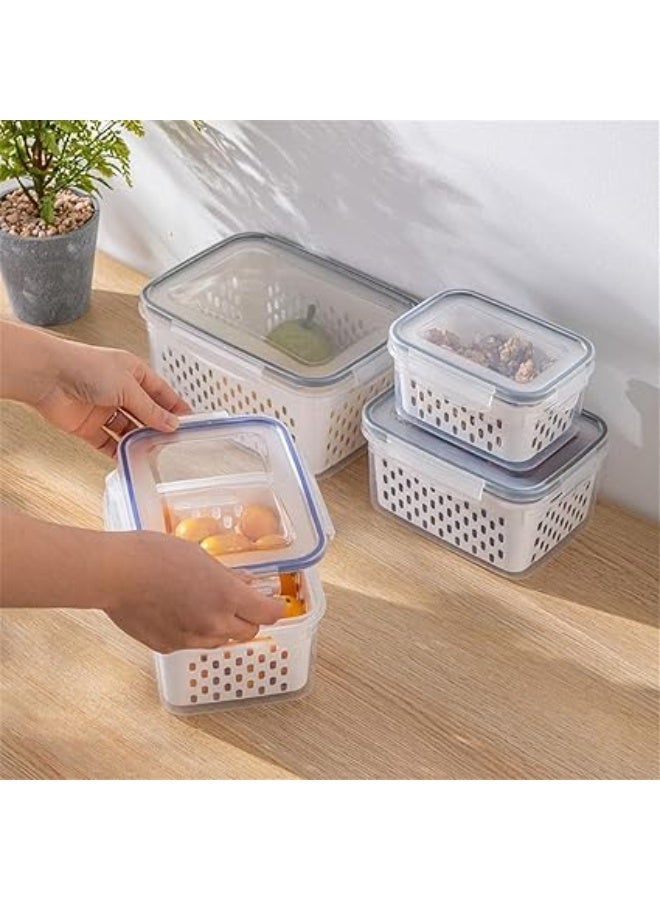 3-Piece Refrigerator Storage Container Set – Safe & Organized Food Storage - Image 4