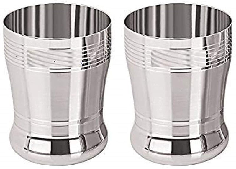 Duodeno Stainless Steel 2000 ML Water Jug Pitcher with Lid for Tableware 2 Litre with 2 Glasses - Image 2