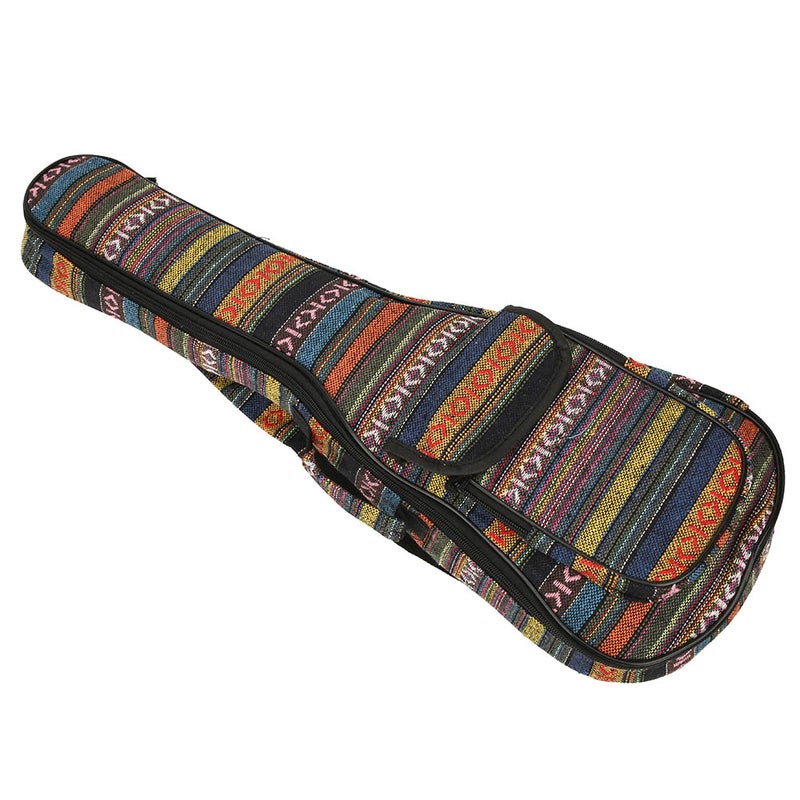 Ukulele Bag Ethnic Style 4‑String Guitar Double Shoulder Strap Case Built‑in Thicken Cotton - Image 4