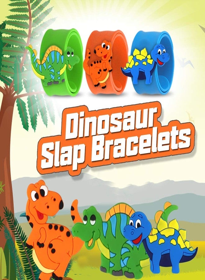 El Regalo 2 PCs Dinosaurs Snap Slap Bands | Dinosaurs Wristband Kids Party Favors Slap Bands for Kids - Image 5