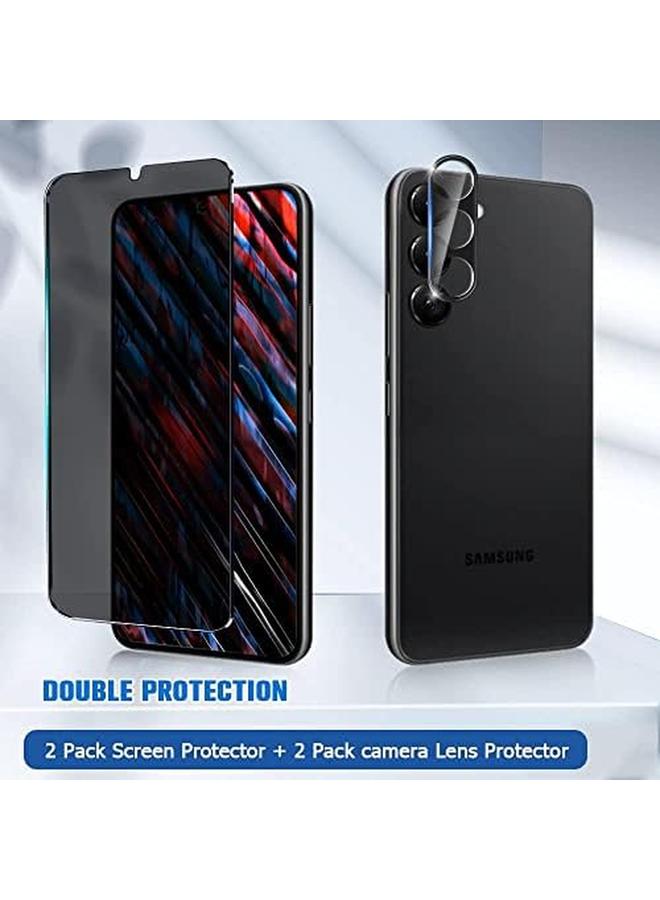 erorex Glass Screen Protector For Galaxy S23 And Camera Lens Film 9H Hardness Full Coverage Anti Fingerprints Support Fingerprint Unlocking For Samsung Galaxy S23  - Image 2