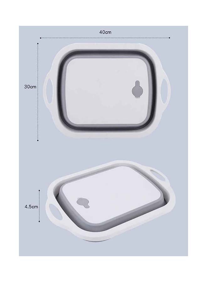 fashionhome Multi-Functional Foldable Collapsible Cutting Board Grey - Image 3