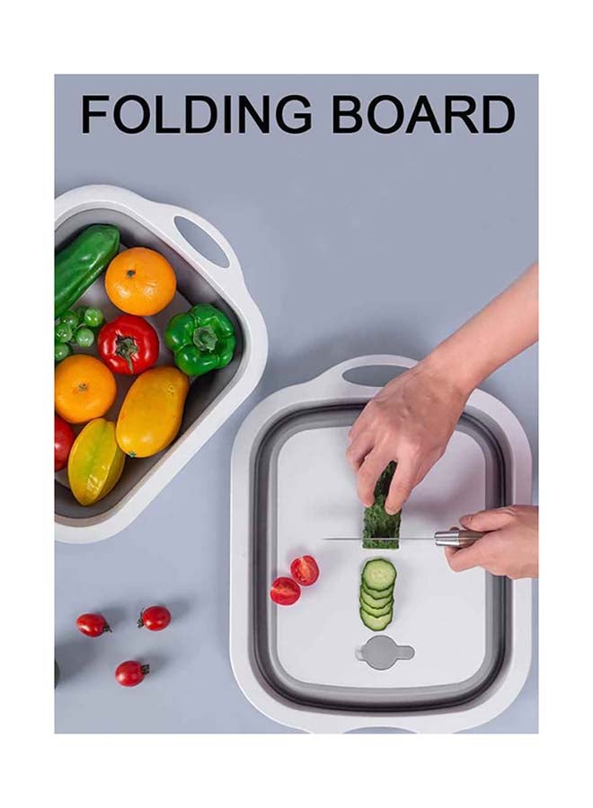 fashionhome Multi-Functional Foldable Collapsible Cutting Board Grey - Image 4
