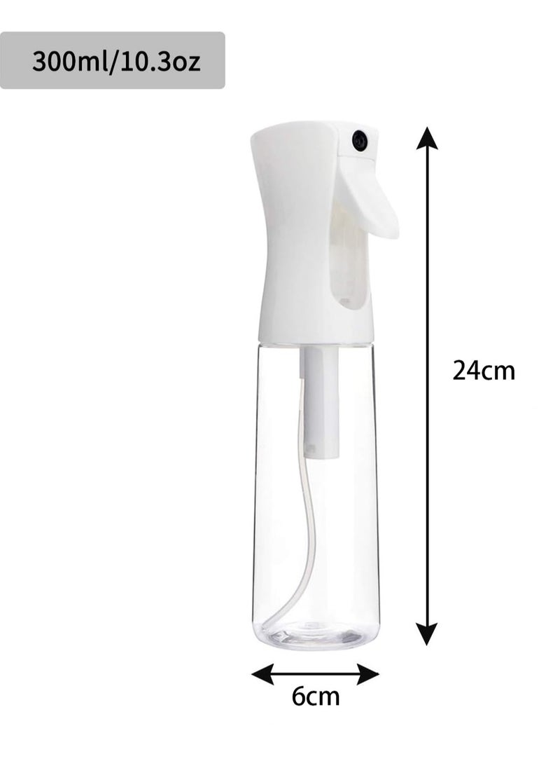 MJZ Water Spray Bottle, Large Ultra Fine Continuous Water Mister Aerosol Atomizer Reusable Spray Water Bottle for Hairstyling, Skin Care, Cleaning, Plants and Misting 300ml  - Image 2