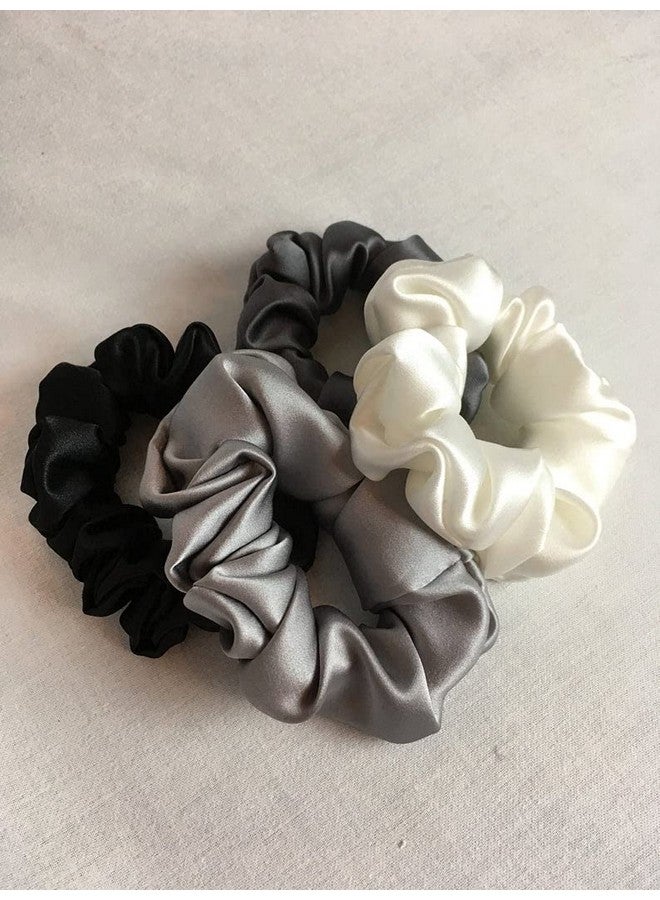 Viyanshi Silk Satin Hair Ties Scrunchies Elastic Hair Band for Women (s17) - Multicolor - Image 4