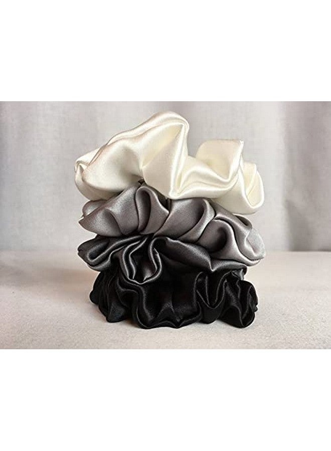 Viyanshi Silk Satin Hair Ties Scrunchies Elastic Hair Band for Women (s17) - Multicolor - Image 3