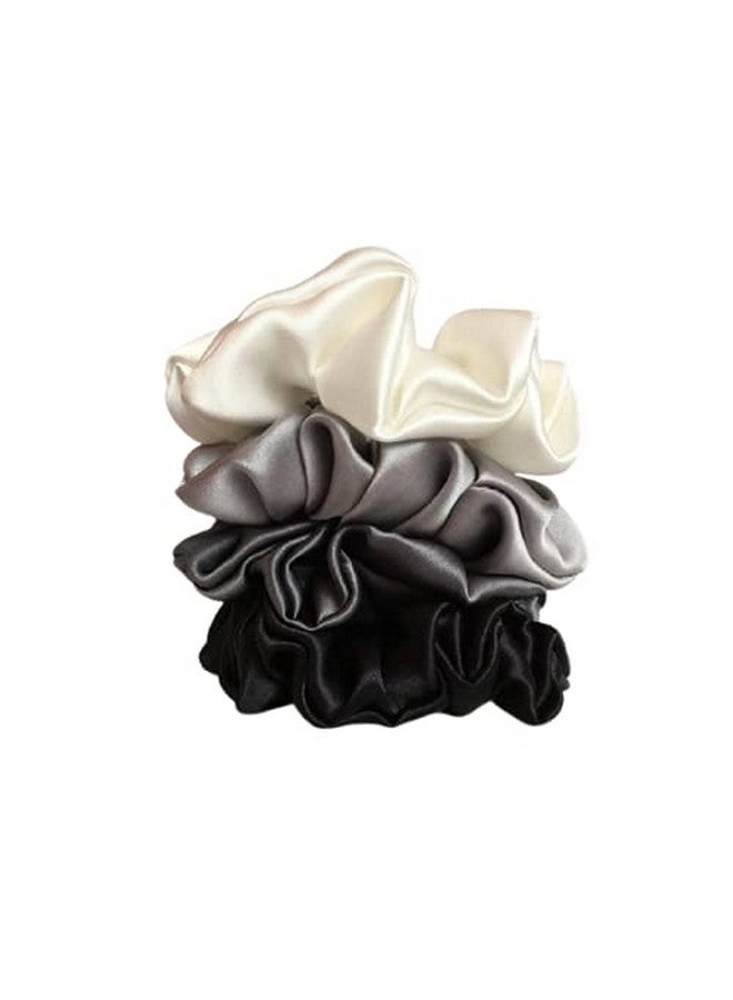Viyanshi Silk Satin Hair Ties Scrunchies Elastic Hair Band for Women (s17) - Multicolor - Image 1