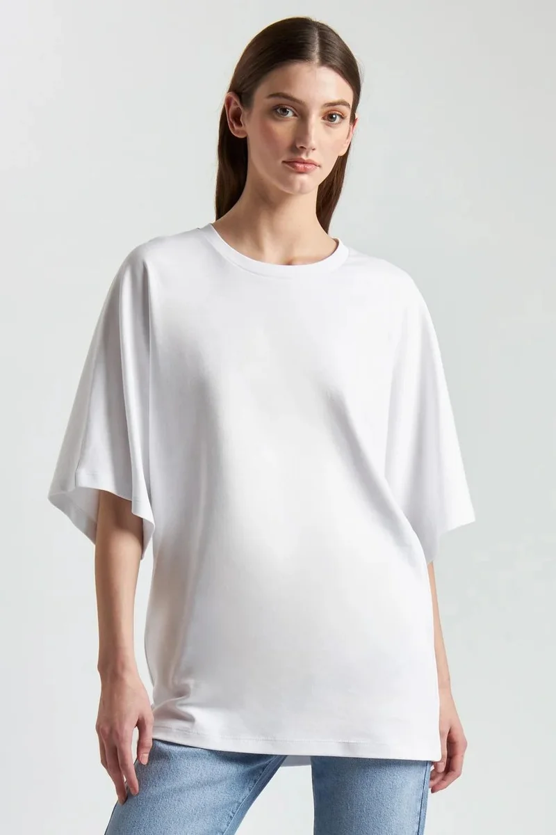 Ag Jeans Effortless Oversized Dark Cotton T-Shirt
