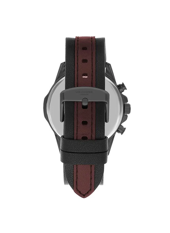 Lee Cooper LEE COOPER LC07493.651 Men Multi Function Display Watch & Metal Strap Red