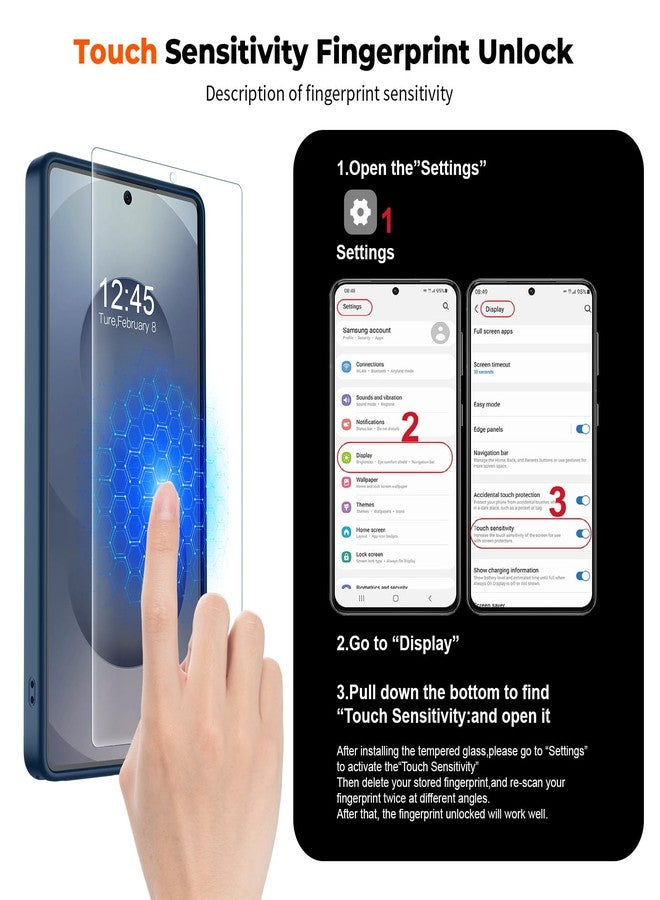 استلق جراب SUPFINE المغناطيسي لهاتف سامسونج جالاكسي S25 ألترا (متوافق مع MagSafe) (حماية فائقة ضد السقوط بمعايير عسكرية) جراب هاتف نحيف وشفاف مقاوم للصدمات، لون أزرق ياقوتي - Image 4
