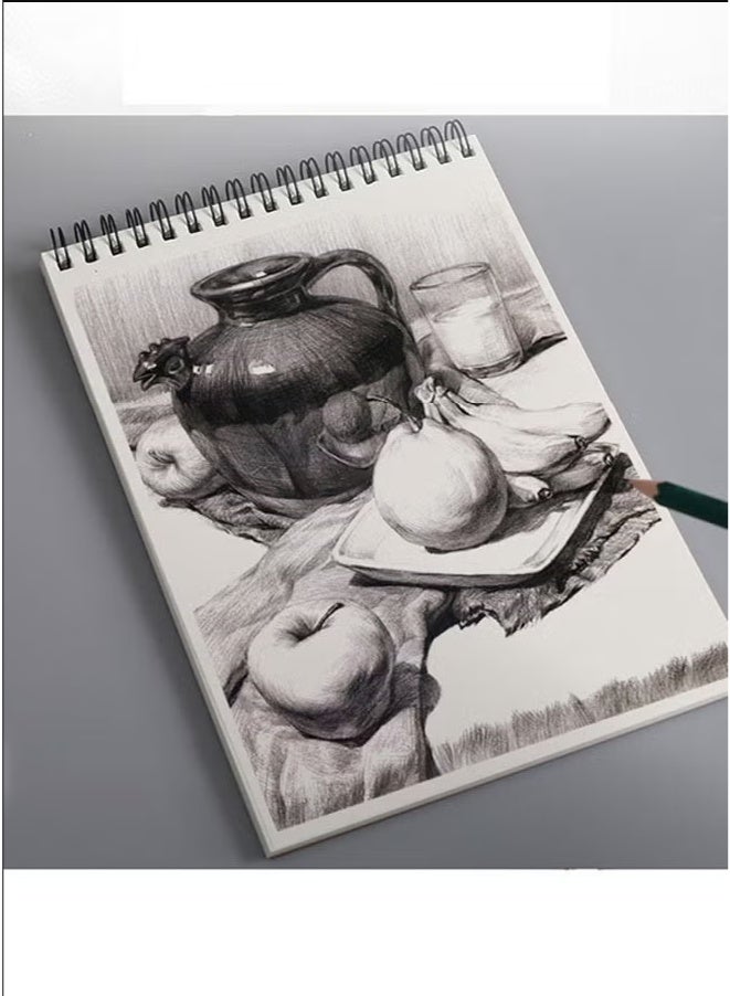 دفتر ملاحظات فارغ A4، غلاف كرافت، ورق حماية للعين، منتج مكتبي للرسم والكتابة، دفتر يوميات، يوميات سفر، شعر، 30 ورقة سميكة - Image 4